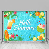 Aperturee - Aperturee Hawaiian Summer Drinks Pool Holiday Party Backdrop